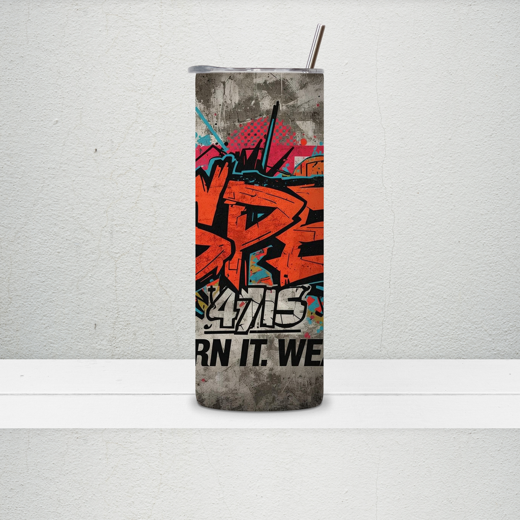 RSPECT 20oz Skinny Tumbler – EARN IT. WEAR IT.
